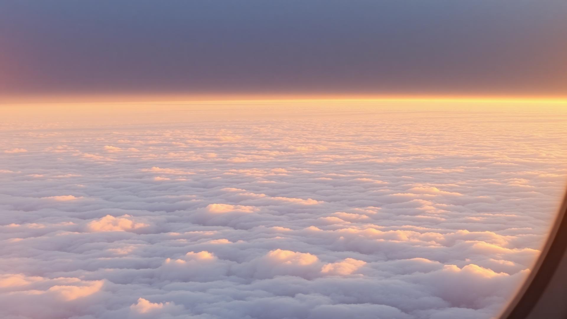 Cloudscape at golden hour